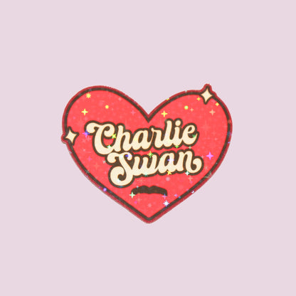 Charlie Heart Sticker