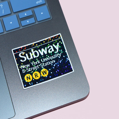 New York University Subway Sticker