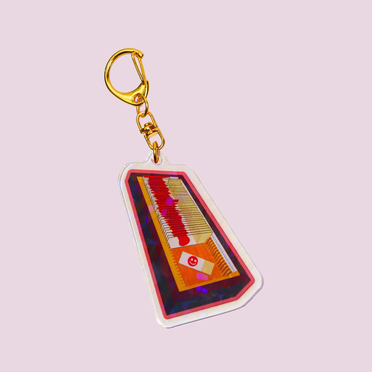 Forensic Blood Slide Keychain
