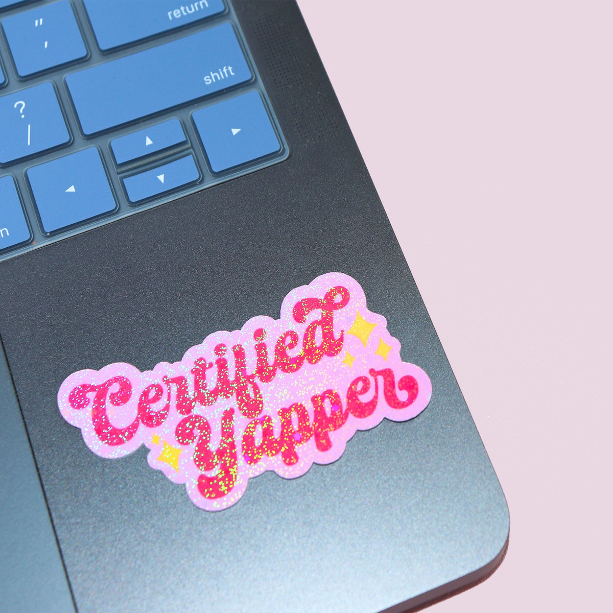 Pink Certified Yapper Sticker
