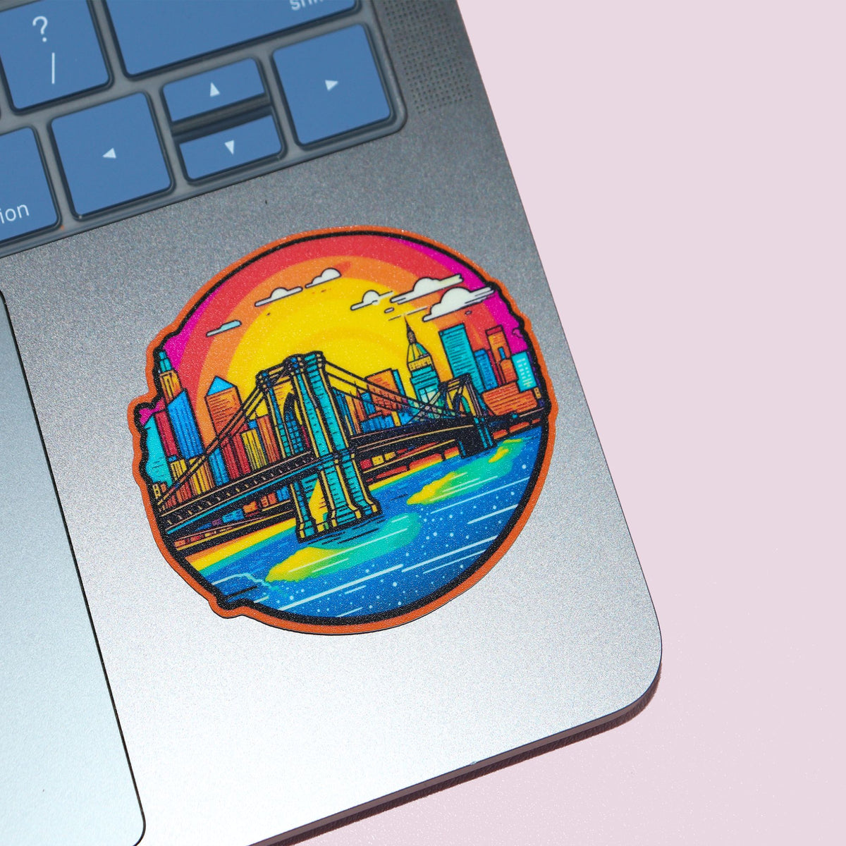 NYC Colorful Brooklyn Bridge Sticker
