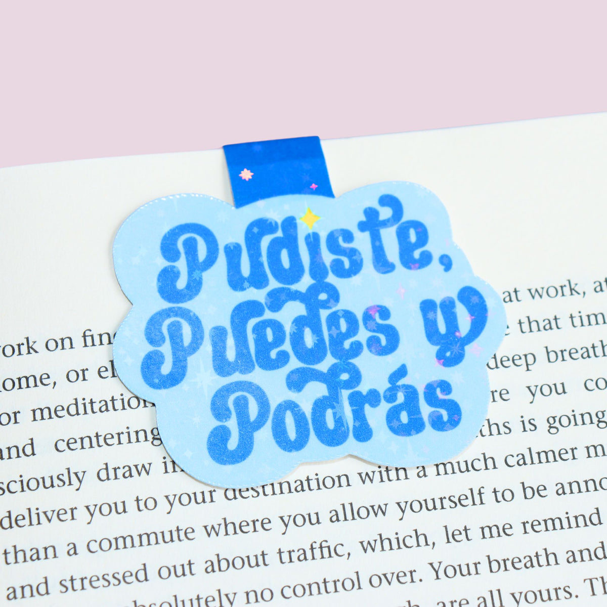 Blue Pudiste Magnetic Bookmark