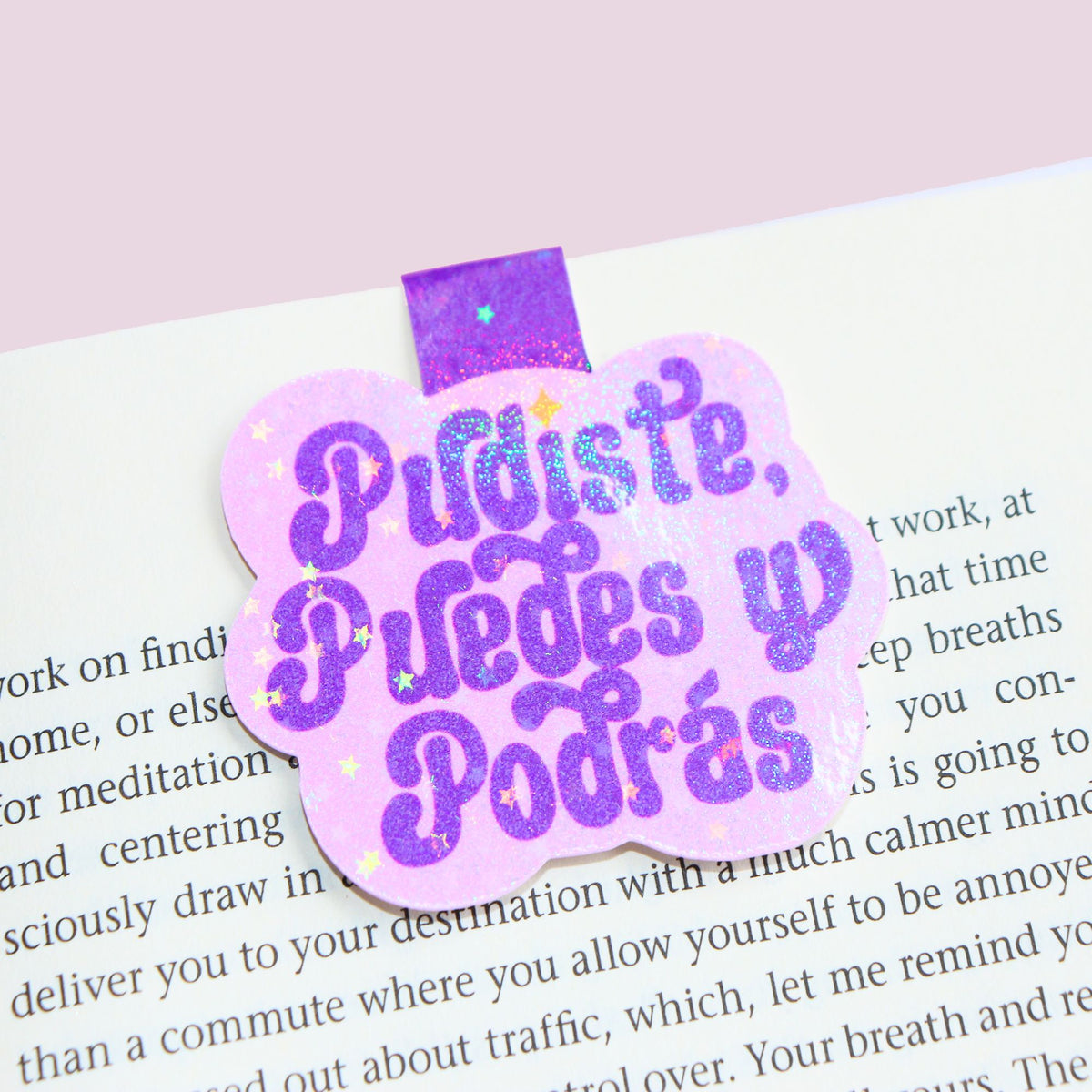 Purple Pudiste Magnetic Bookmark