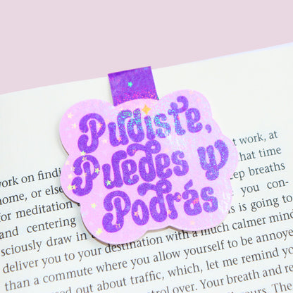 Purple Pudiste Magnetic Bookmark