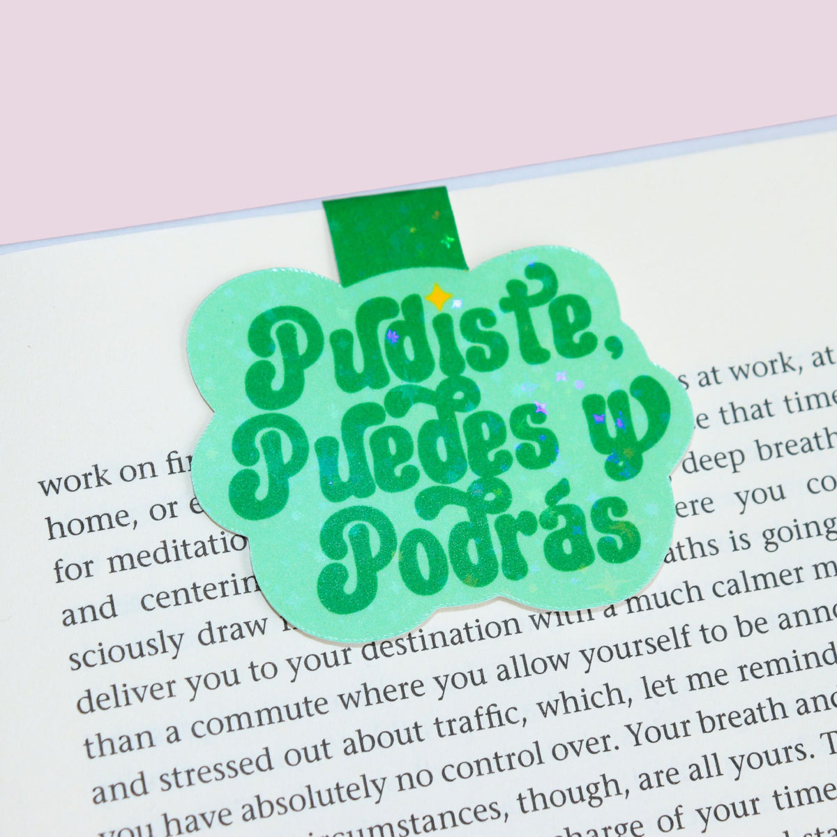 Green Pudiste Magnetic Bookmark