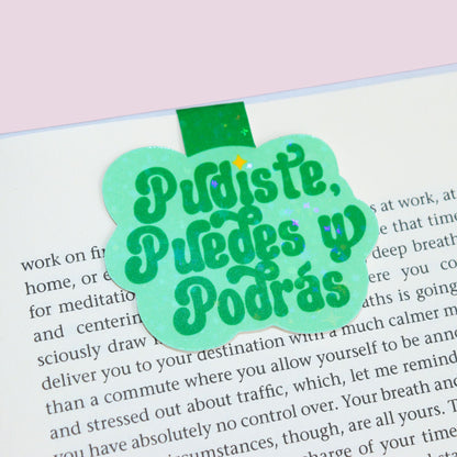 Green Pudiste Magnetic Bookmark