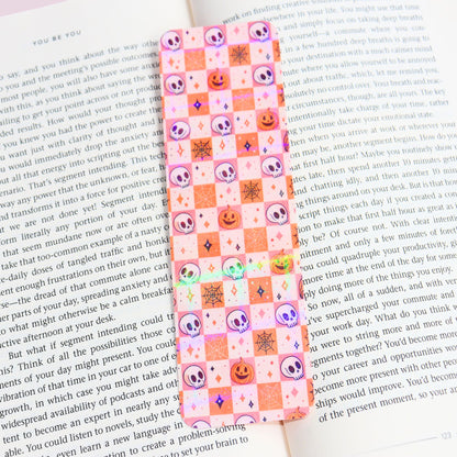 Checkered Halloween Bookmark