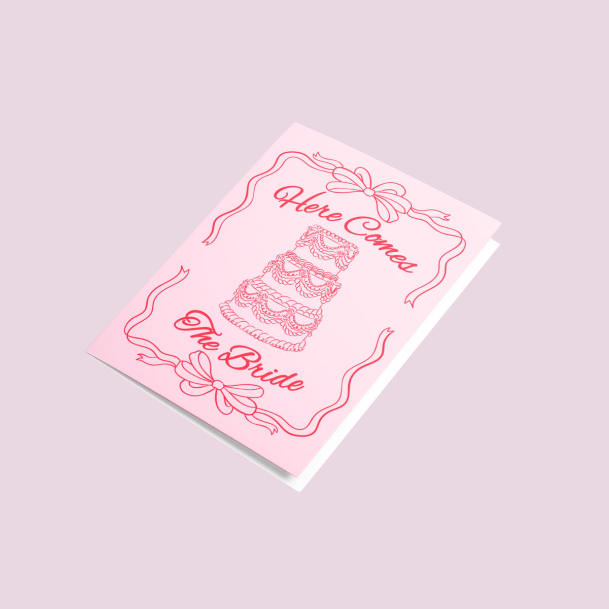Here Comes the Bride Wedding Congratulations Card
