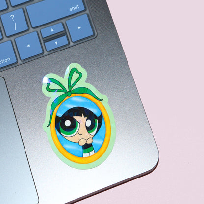 Buttercup Coquette Mirror Sticker