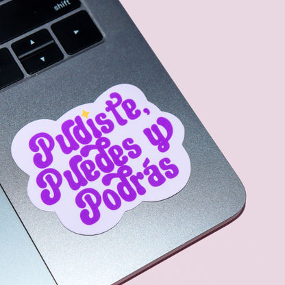 Purple Pudiste Puedes Y Podrás Sticker