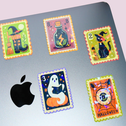 Halloween Stamp Holographic Sticker Pack