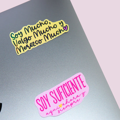 Soy Mucho, Valgo Mucho, Merezco Mucho Sticker
