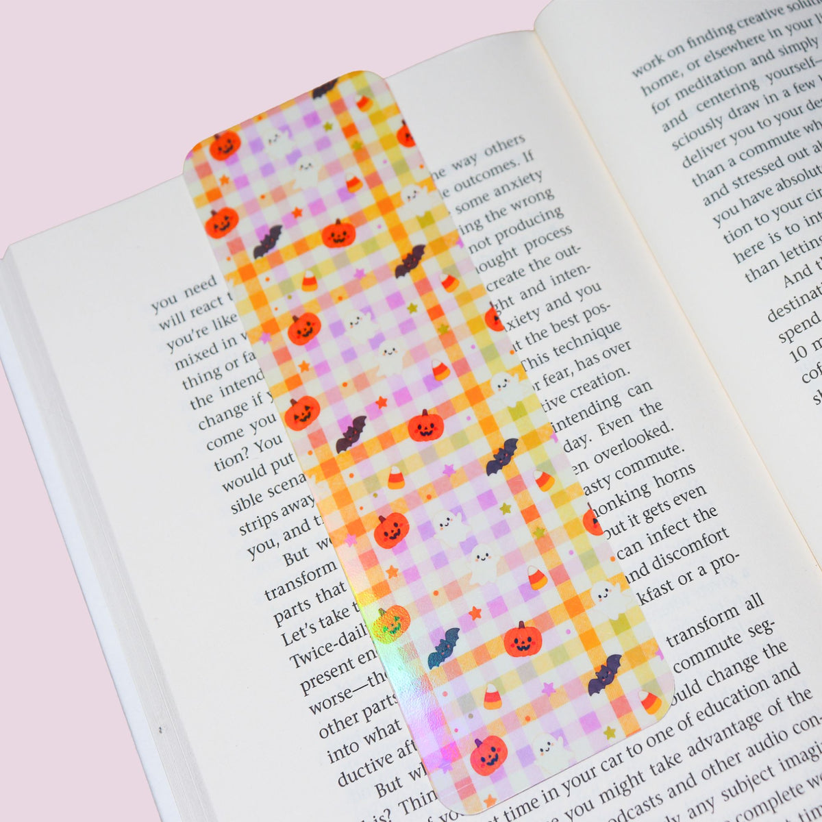 Halloween Gingham Bookmark Pack
