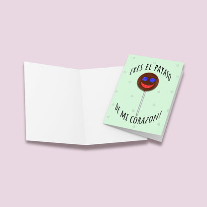 You're The Payaso De Mi Corazon Valentines Day Card