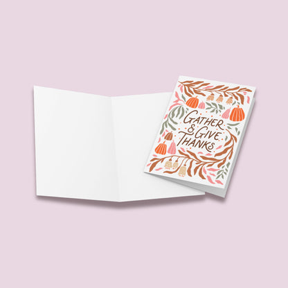 Gather & Give Thanksgiving Card