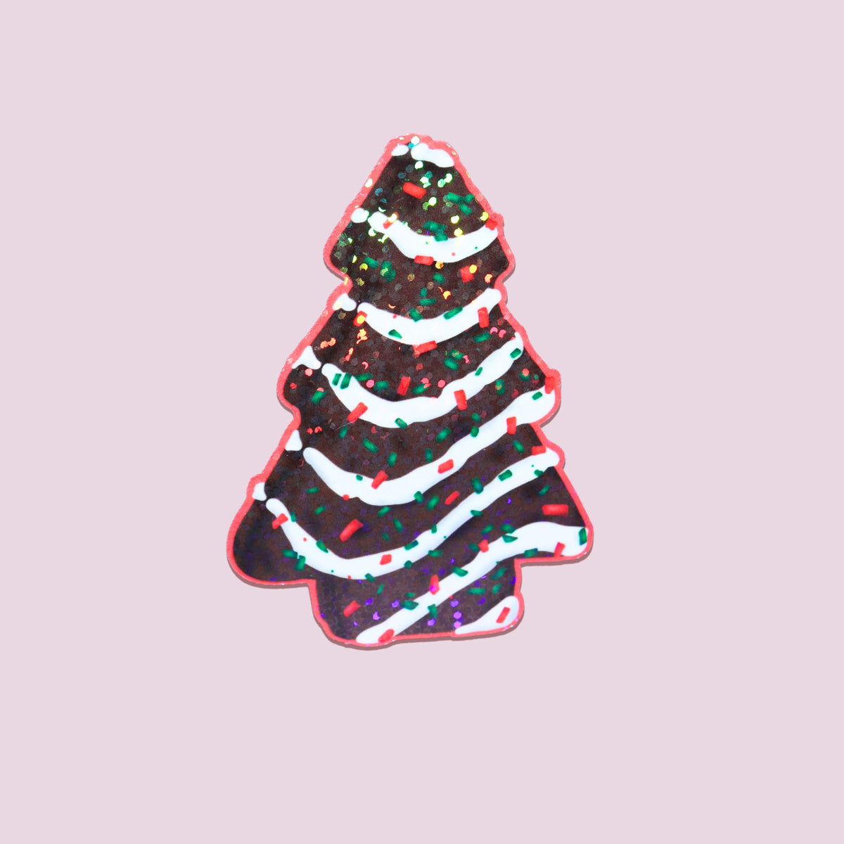 Christmas Tree Cake Sticker