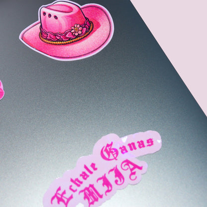 Pink Cowgirl Hat Sticker