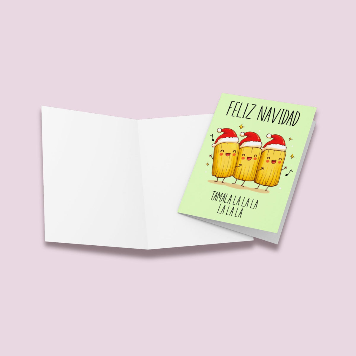 Feliz Navidad Tamales Christmas Card