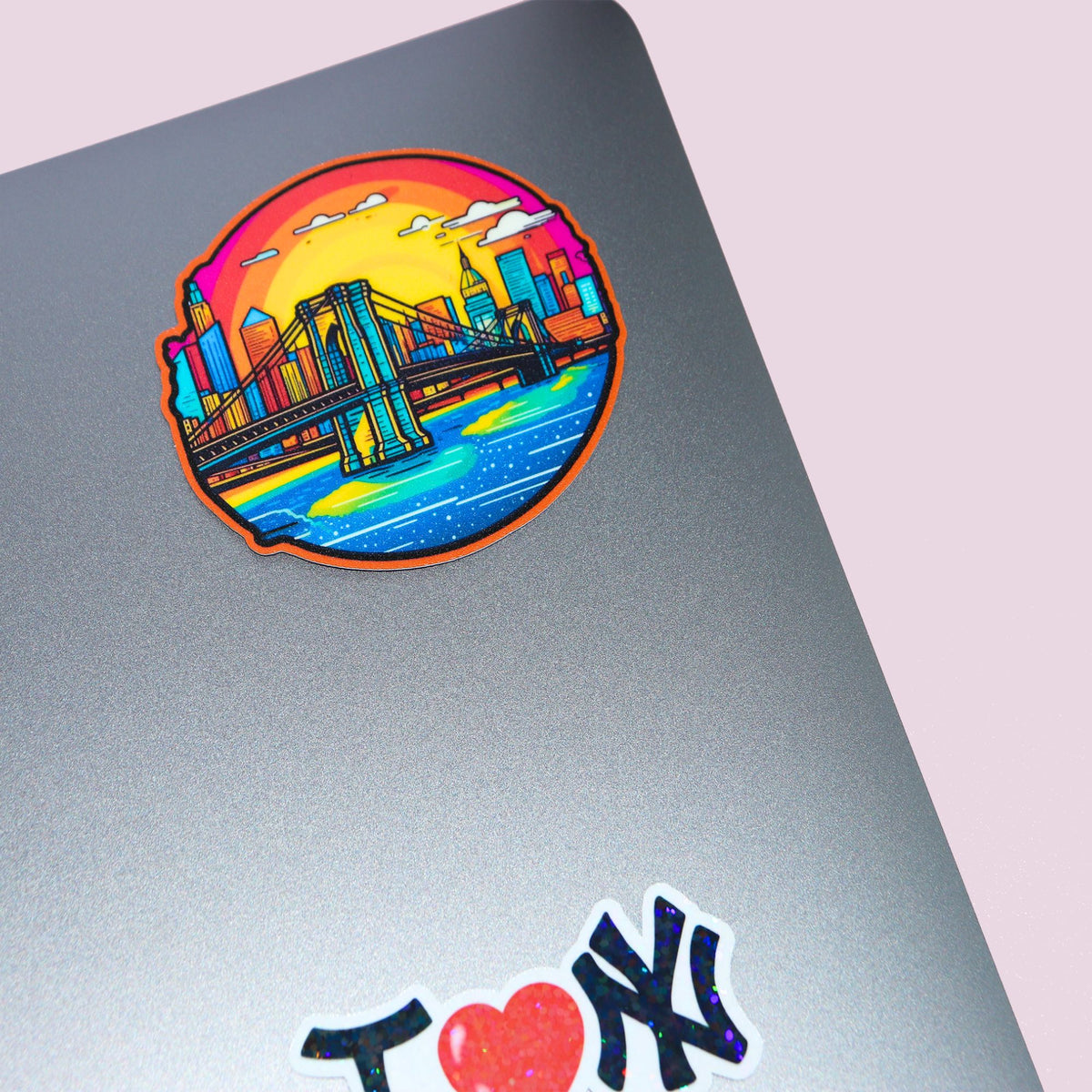 NYC Colorful Brooklyn Bridge Sticker