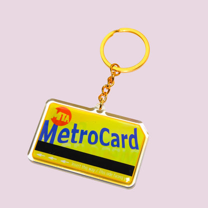 NYC Metro Card Keychain