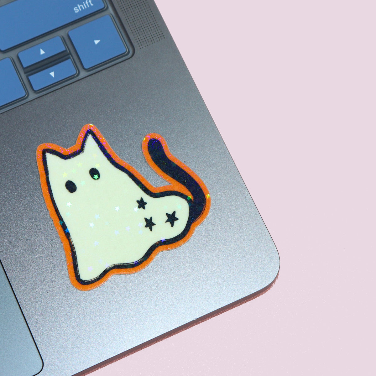 Ghost Cat Glow In The Dark Sticker