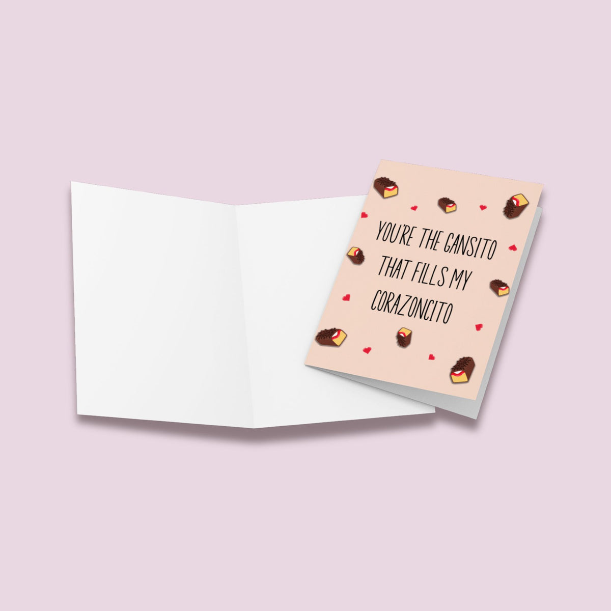 Gansito That Fills My Corazoncito Valentines Day Card