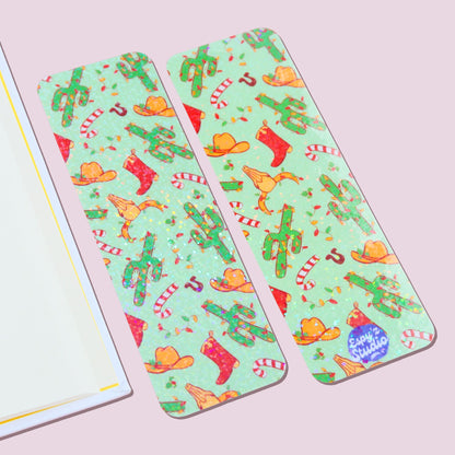 Western Christmas Bookmark