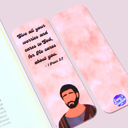 1 Peter 5:7 Scripture Bookmark