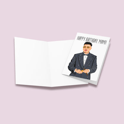 Reggaeton Happy Birthday Mami Card