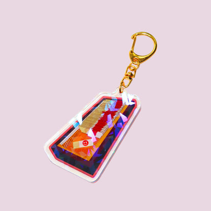 Forensic Blood Slide Keychain