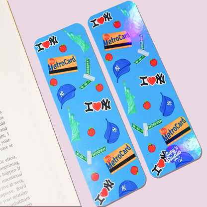 Blue NYC Icon Bookmark