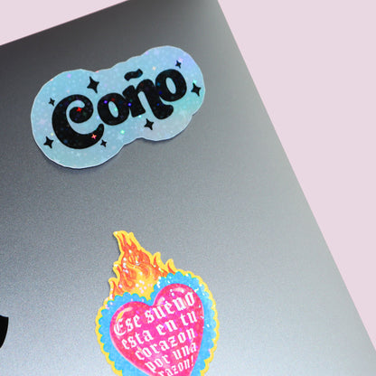 Coño Holographic Sticker