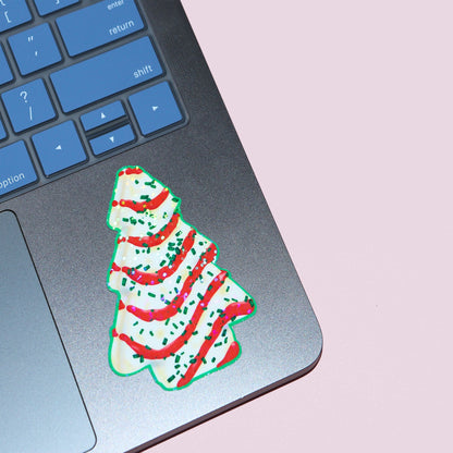Christmas Tree Cake Sticker