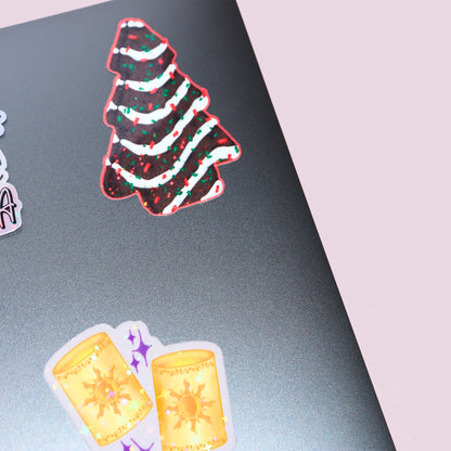 Christmas Tree Cake Sticker